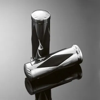 Gripy 25mm Highway Hawk DIAMOND, leštěný chrom (2ks) 25