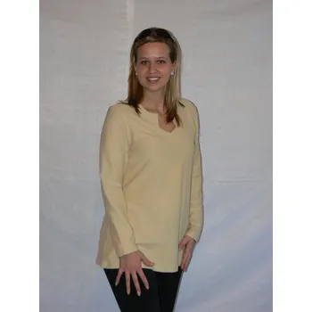 Dámský svetr Dámská mikina Vlasta, Barva Smetanová, Velikost L 42 , Materiál 98% Bavlna 2% Lycra