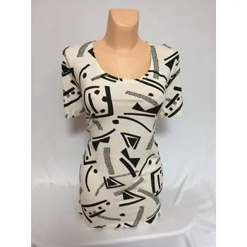 Dámská tunika dámské halenky, Barva Smetanová, Velikost XXXXL58, Materiál 96% Viskoza 4% Lycra