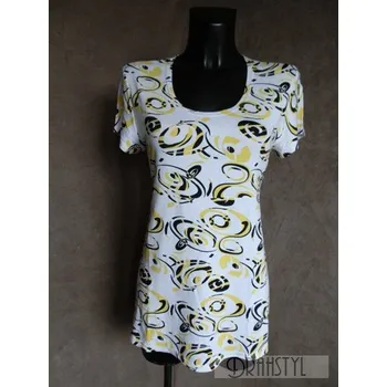 Halenka SONČE, Barva Žlutá, Velikost XXL 48, Materiál 96% Viskoza 4% Lycra