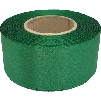 Stuha Stuha atlasová zelená, šíře 40mm