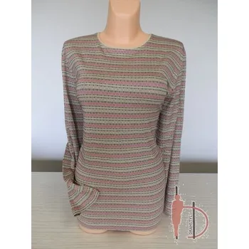 Dámské tričko Tričko dámské dlouhý rukáv, Barva Zelená se smetanovým tiskem, Velikost XXXL 54, Materiál 96%Bavlna4%Pes