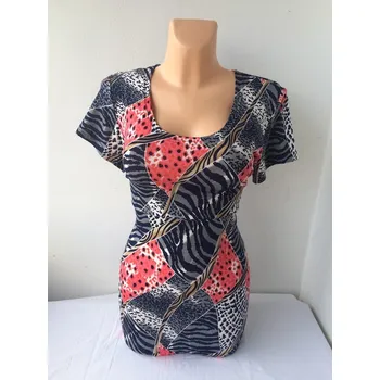 Dámská tunika Halenka MOLANA, Barva Pestrá, Velikost XXL 48, Materiál 96% Viskoza 4% Lycra