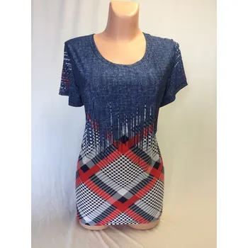 Dámská tunika Halenka MORRA 46,48, Barva Světle modrá, Velikost XL48, Materiál 98% Polyester 2% Lycra