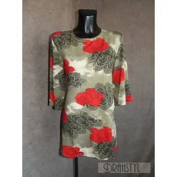 Dámská tunika Halenka MAGDALENKA, Barva Zelená, Velikost XXL50, Materiál 96% Viskoza 4% Lycra