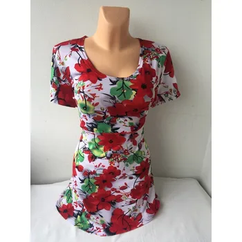 Dámská tunika Halenka MULA, Barva Červená, Velikost XXL50, Materiál 96% Viskoza 4% Lycra