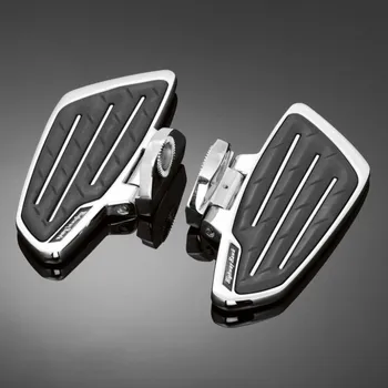 Motodíl Plotny řidiče Highway Hawk NEW TECH GLIDE pro motocykly HONDA VT750C2 ACE (pár) Chrom