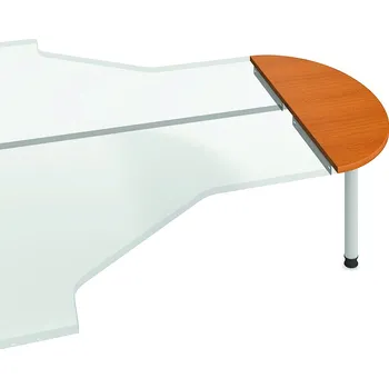 Psací stůl Hobis Přídavný stůl GP 120 Barva desky stolu: ořech, Barva kovu: černá