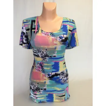 Dámská tunika Halenka LENJA, Barva Světle modrá, Velikost L 42 , Materiál 96% Viskoza 4% Lycra