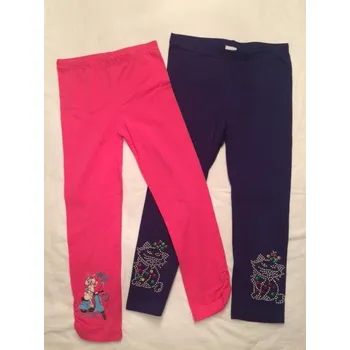 Dívčí legíny kalhoty, velikost 110, Barva jako na obrázku1, Složení materiálu 98% bavlna 2% lykra