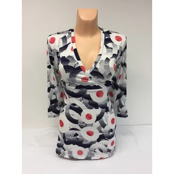 Dámská tunika Halenka s delšími rukávy KUHA, Barva Modrá, Velikost L 42 , Materiál 96% Viskoza 4% Lycra