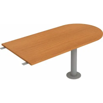 Psací stůl Hobis Přídavný stůl GP 1600 3 Barva desky stolu: buk, Barva kovu: šedá