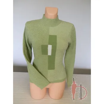 Dámský svetr Zelený svetr 38, Barva Zelená, Velikost M40 , Materiál 89%Akryl 10%Pe 1% lycra