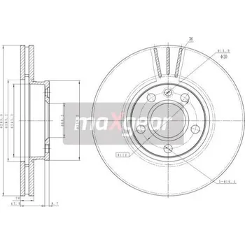 Brzdový kotouč Maxgear 19-1035