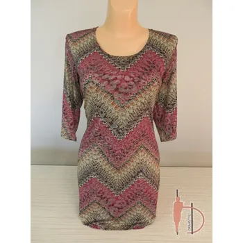 Dámské šaty Společenská halenka HANIPA, Barva Růžová, Velikost XXXXL58, Rukáv 3/4 rukáv