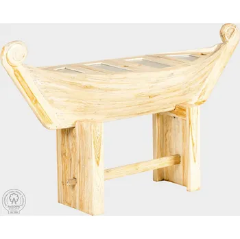 FaKOPA Dřevěný minibar ve tvaru lodičky Katy