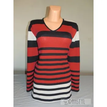 Dámský svetr Svetr pruhovaný ASDA, Barva Jako na obrázku, Velikost XXXL 54, Materiál 100%Akryl