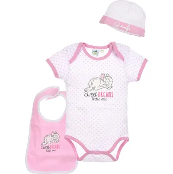 Bambi bílo-růžový set pro holčičku Velikost: 56/62