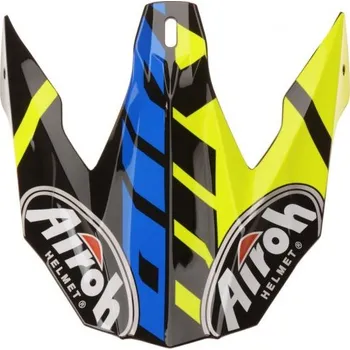 Helma na motorku náhradní kšilt pro přilby TWIST GREAT, AIROH - Itálie (žlutá/modrá)