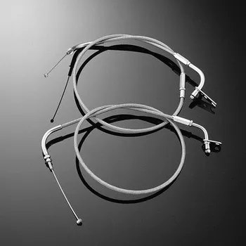 Plynové lanko Highway Hawk Lanko plyn, prodloužené +40cm pro motocykl YAMAHA V-Star 950 a XVS950 Midnight Star Prodloužené (standard + 400 mm)