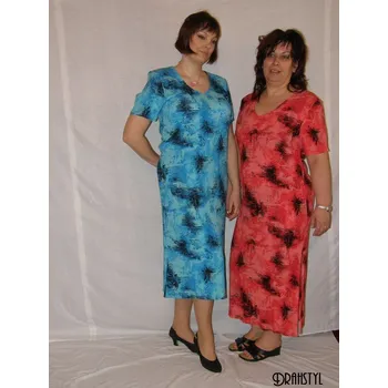 Dámské šaty Dámské šaty Ilka- krešované, Barva Červená, Velikost M40 , Materiál 100% Viskoza