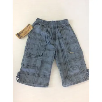 Chlapecké kraťasy Kostkované chlapecké kratasy delší nohavice 98,104,110,116,122,128,146,152, velikost 152