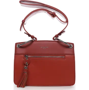 Kabelka Menší moderní koženková kabelka Mia La, červená