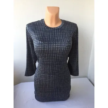 Dámský svetr Pulovr PLORA, Barva Šedá, Velikost XXL 48, Materiál 98% Polyester 2% Lycra