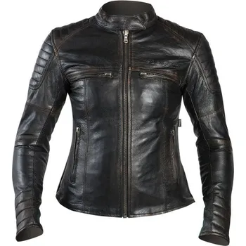 Moto bunda Rebelhorn Dámská bunda na moto Hunter Lady hnědo/černá XS