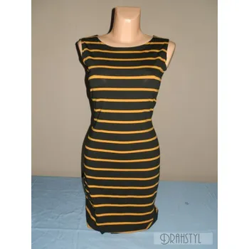 Dámské šaty Šaty VILÍK 38,40, Barva Žlutá, Velikost S 36, Materiál 98% Bavlna 2% Lycra