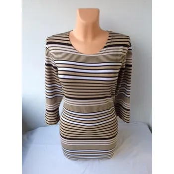 Dámské tričko Tričko KOTA pruhované, Barva Jako na obrázku, Velikost XXL 48, Materiál 96% Viskoza 4% Lycra