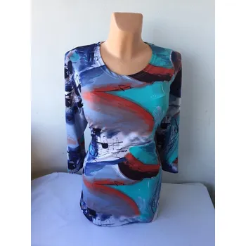 Dámská tunika Halenka GORA, Barva Pestrá, Velikost XXXL56, Materiál 98% Polyester 2% Lycra