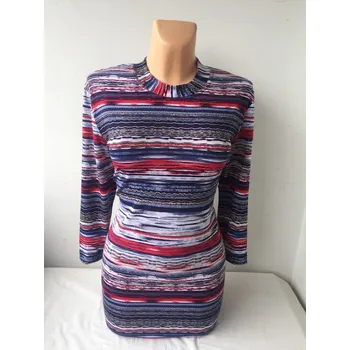 Dámská tunika Halenka ke krku OXANA, Barva Modrá, Velikost XXL50, Materiál 96% Viskoza 4% Lycra