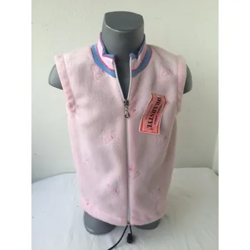 Dívčí vesta Dívčí vesty a mikiny, velikost 104, Barva Světle růžová, Složení materiálu 100%polyester