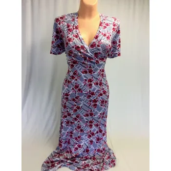 Dámské šaty Dámské dlouhé šaty LAČE, Barva Červená, Velikost XL48, Materiál 96% Viskoza 4% Lycra