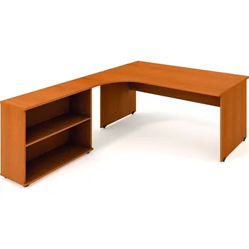 Nábytek Hobis Pracovní stůl GE 1800 H P Barva desky stolu: ořech, Barva korpusu stolu: jako deska stolu
