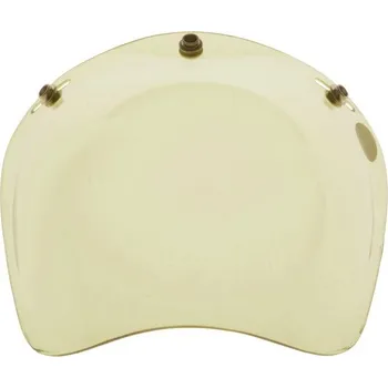 Helma na motorku plexi model bublina pro přilby GARAGE, AIROH - Itálie (žlutá)