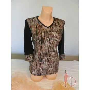 Dámské šaty Společenská halenka SOBAK, Barva Jako na obrázku, Velikost XXXL 54, Materiál 64%Viskoza 31%Pe5%Pu