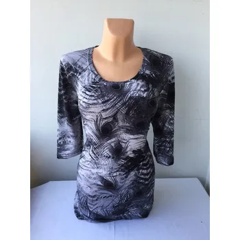 Dámská tunika Šedá halenka PAVA, Barva Šedá, Velikost XL 44, Materiál 98% Polyester 2% Lycra