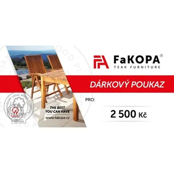 Dárkový potravinový koš FaKOPA Dárkový poukaz 2500 Kč Hermosa