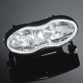 Osvětlení pro motocykl Parabola pro hlavní dvojité motocyklové světlo Highway Hawk DOUBLE OVAL (1ks) Bílá