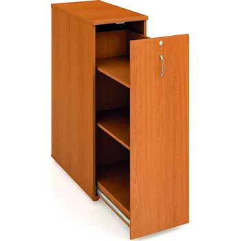 Psací stůl Hobis Výsuvná skříň SPVZ 3 P Barva desky stolu: šedá, Barva korpusu stolu: bílá