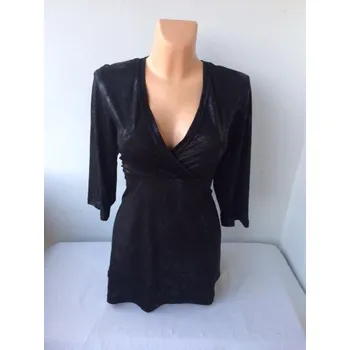 Dámská tunika Halenka CLINA, Barva Černá, Velikost XXXL 54, Materiál 96% Viskoza 4% Lycra