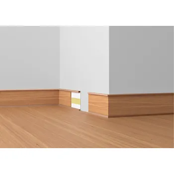 soklová lišta DÖLLKEN DSL 60 - obvodová lišta pro vinylové podlahy a PVC Barva: Ocelová W196