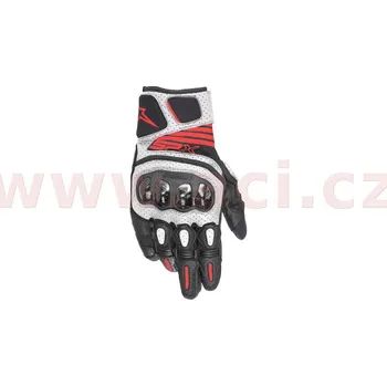 Moto rukavice rukavice SP X AIR CARBON 2, ALPINESTARS (černá/bílá/červená fluo) M