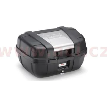Zavazadlo na motocykl MONOKEY TopCase GARDA - 52l, KAPPA (černý/stříbrný, kompozit)
