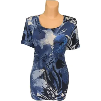 Dámská halenka Halenka JIUTM, Barva Modrá, Velikost XL 44, Materiál 98% Polyester 2% Lycra