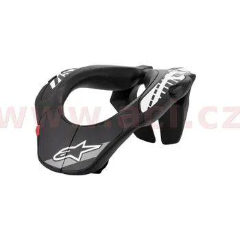Motocyklový chránič hrudi a pátěře krční chránič NECK SUPPORT 2020, ALPINESTARS, dětský (černý/bílý, vel. UNI)