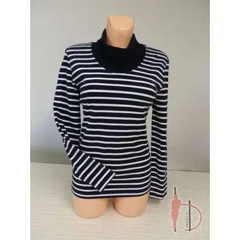 Triko s rolákem NAWAARA, Barva Modrý proužek, Velikost XL48, Materiál 100% bavlna