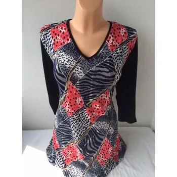 Tunika MALISA, Barva Červená, Velikost XXL50, Materiál 96% Viskoza 4% Lycra